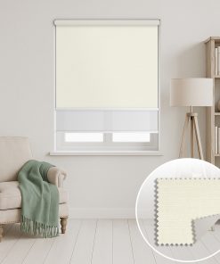 Discount Blinds Dual Roller Blinds Buttermilk