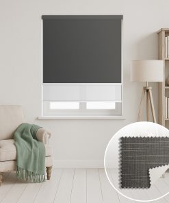 Discount Blinds Dual Roller Blinds Cherrywood